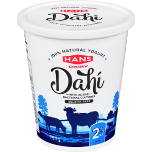 Hans Dairy Yogurt 2% (Dahi) 750g