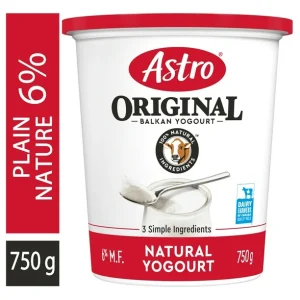 Astro Original Balkan Style Plain Yogurt 6%, 750g