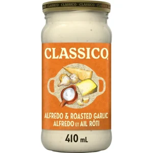 Classico Alfredo & Roasted Garlic Spaghetti Pasta Sauce,