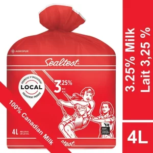 Sealtest Homogenized 3.25% Milk, 4 L bag