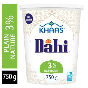 khaas halal, Dahi Yogurt Plain 3%, 750g