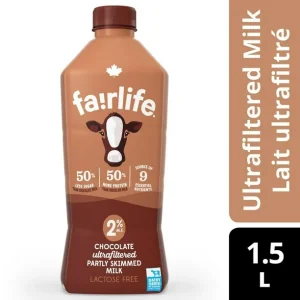 Fairlife 2% Chocolate Ultrafiltered Milk 1.5L Bottle, 1.5 x