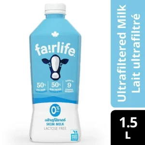 Fairlife Skim Ultrafiltered Milk 1.5L Bottle, 1.5 x L