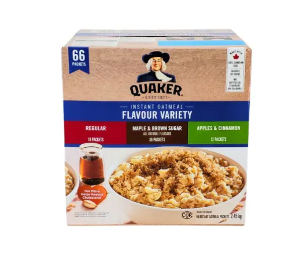 Quaker - Instant Oatmeal Variety Pack Each [2.45 kg]