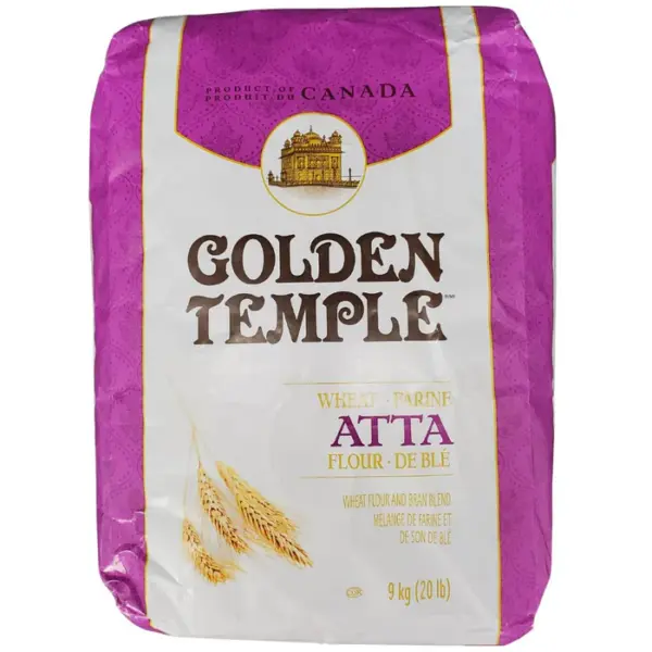 Golden Temple - Wheat Flour - Purple bag - 9kg Case [2x20 lb]