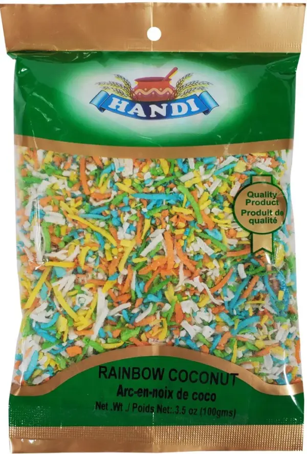 Handi - Rainbow Shredded Coconut Case [24x100 g]