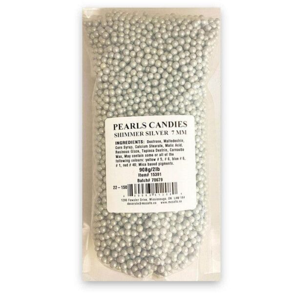 McCall's - Pearl Candies 7 Mm Shimmer - Silver (Case 2 lb)