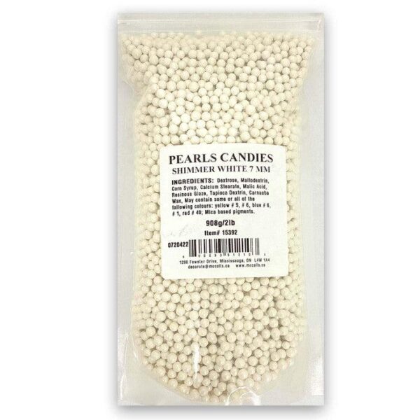 McCall's - Pearl Candies 7 Mm Shimmer - White (Case 2 lb)