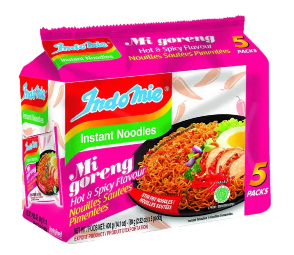 Indomie - Mi Goreng - Instant Noodles - Hot & Spicy Case [5x80 g]