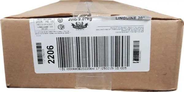 Italpasta - Pasta - Linguine 10"/20"  Case [2x10 lb]
