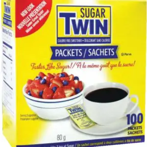 Twin - Portions - Sugar - Calorie Free (100 pcs) (Case 12x80 g)