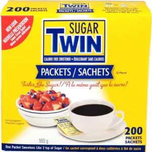 Twin - Portions - Sugar - Calorie Free (200 pcs) (Case 12x160 g)