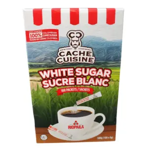 Cache Cuisine - White Sugar - Portioned (Case 100x5 g)