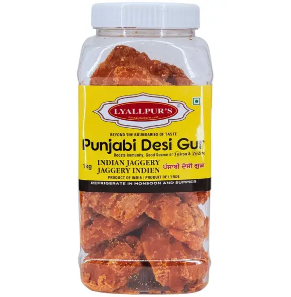 Lyallpur's - Punjabi Pesi Gur - 1kg (Case 12x1 kg)