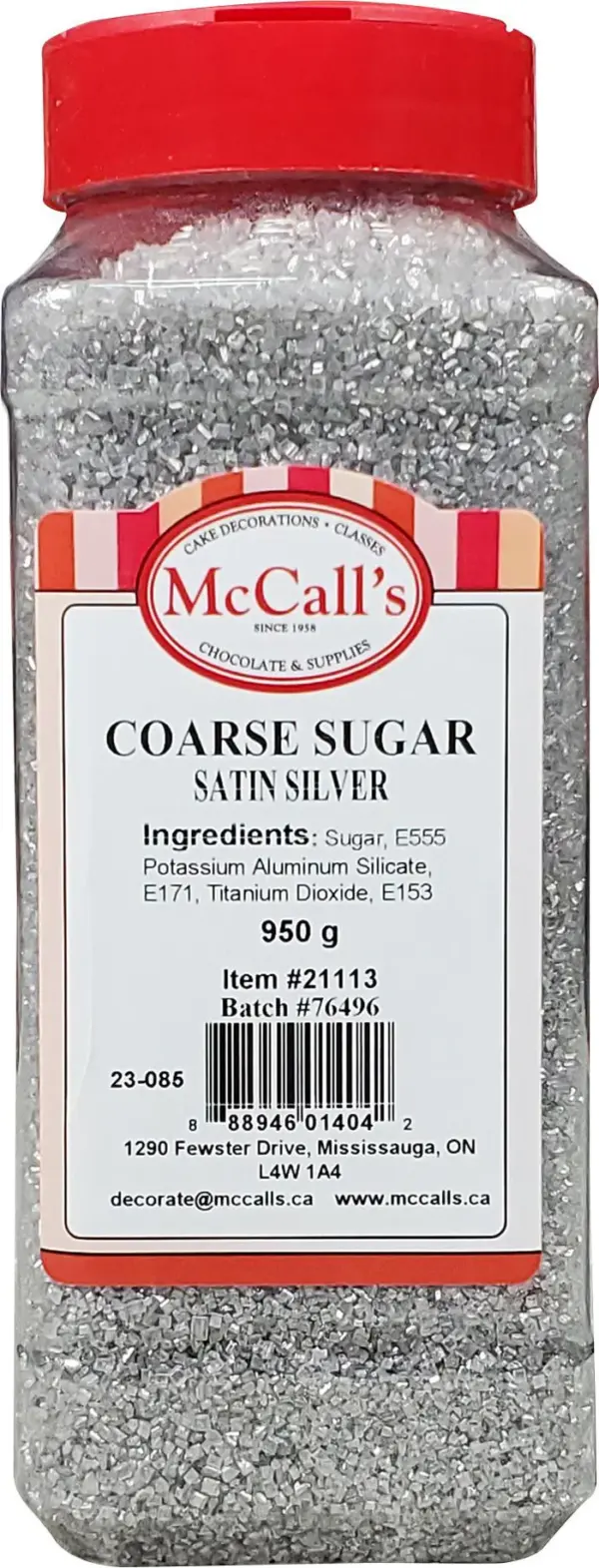 McCall's - Sugar Coarse Satin - Silver (Case 2 lb)