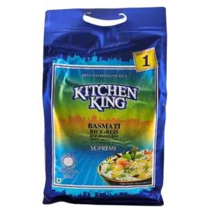 Kitchen King - Supreme Basmati Rice - 10lb Case [4x10 lb]