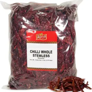 Apna - Red Chilli Whole - Stemless Case [4x5 lb]